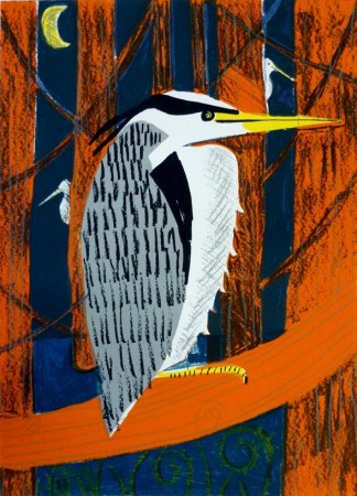 Night Herons Screen print